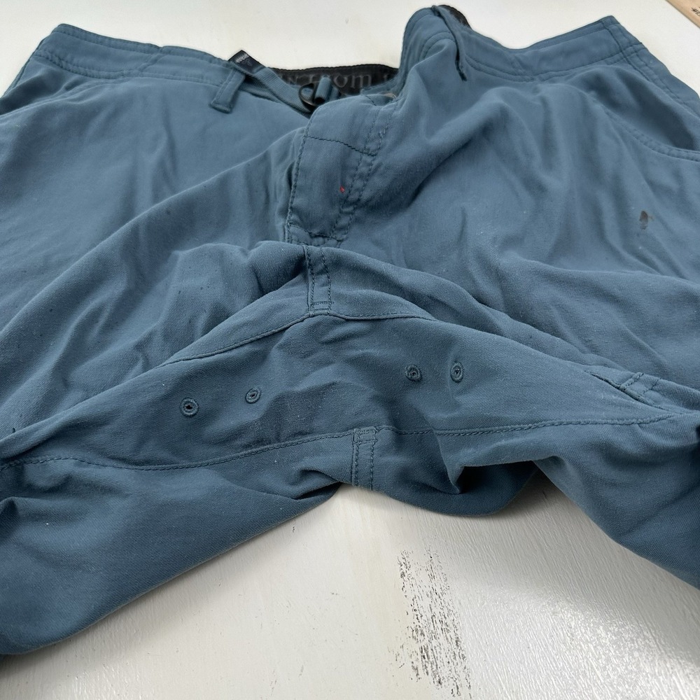 Prana Zogger Cargo Pants Men 40x30 Blue Teal Joggers Belted Nylon Stretch Hiking - Picture 4 of 14